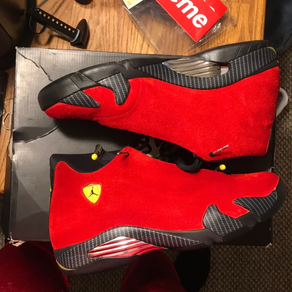 Nike Jordan 14 Ferrari Ferrari 14s with og box